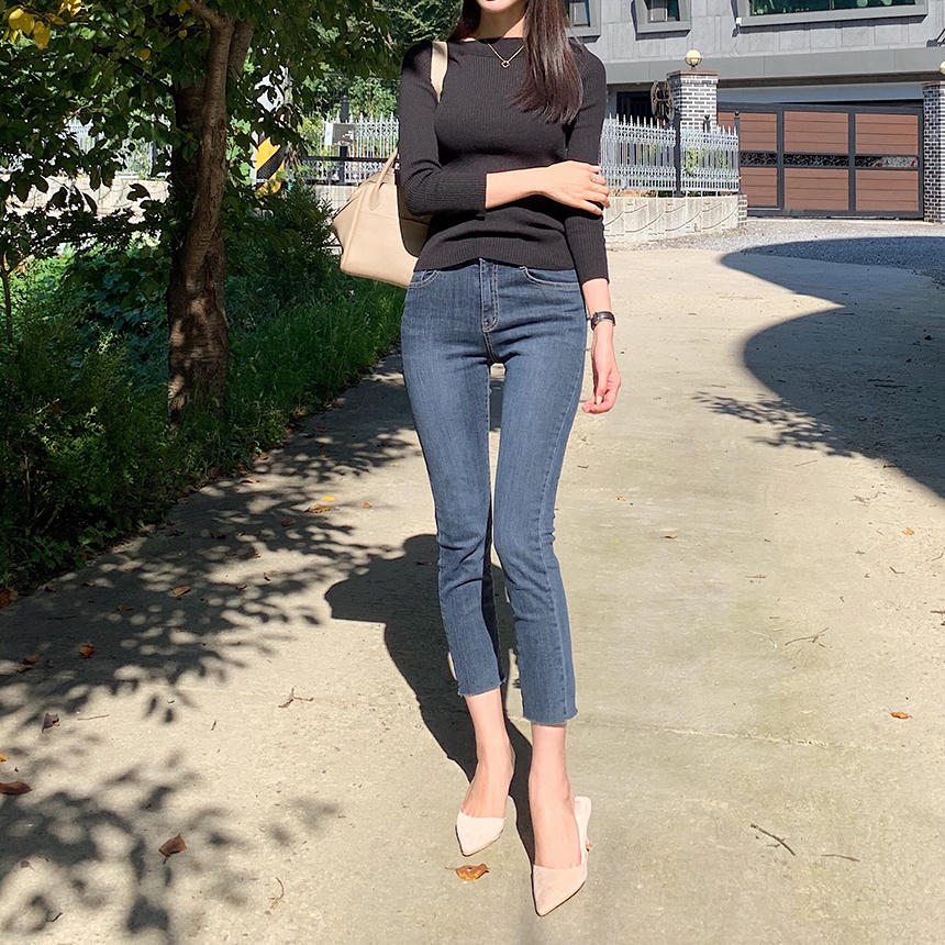 데일리 스웨이드 뾰족코 스틸레토 뮬 2col 7cm 상세 이미지 2