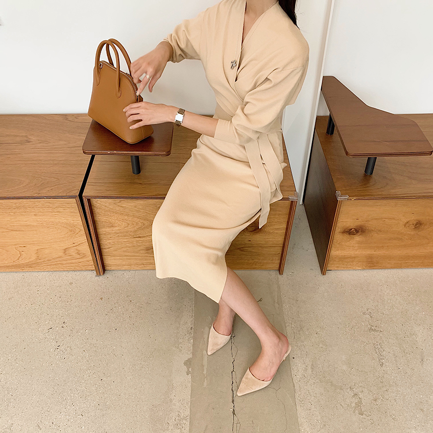 데일리 스웨이드 뾰족코 스틸레토 뮬 2col 7cm 상세 이미지 21