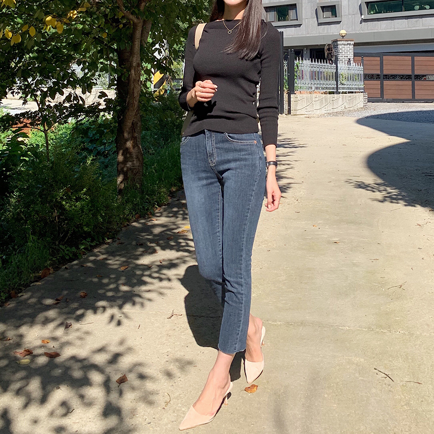 데일리 스웨이드 뾰족코 스틸레토 뮬 2col 7cm 상세 이미지 4