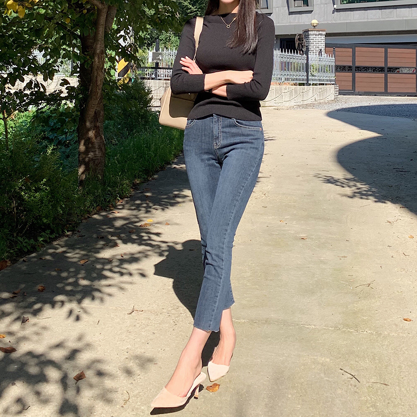 데일리 스웨이드 뾰족코 스틸레토 뮬 2col 7cm 상세 이미지 3
