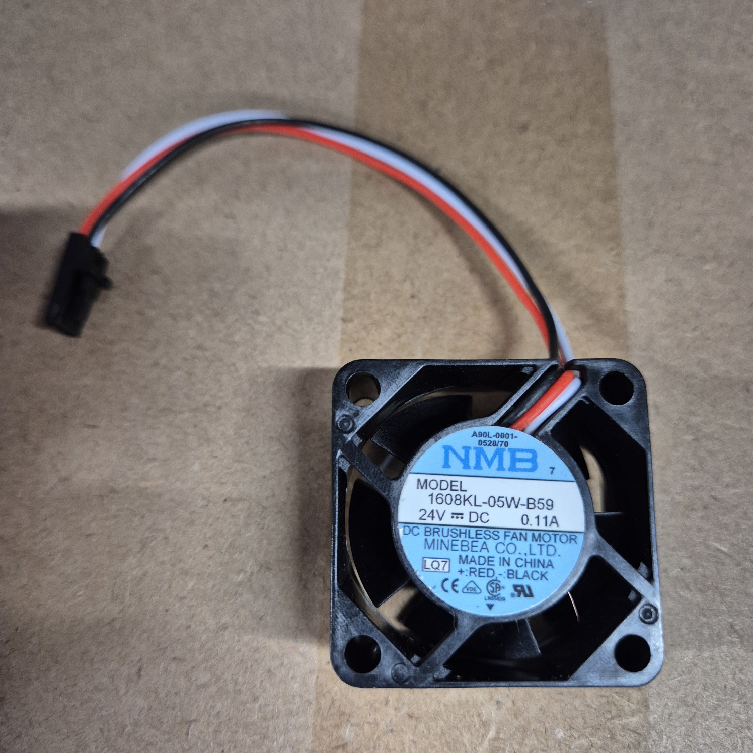 FANUC NMB 쿨러 1608KL 05W B59 쿨링 냉각 팬 24V 0.11A