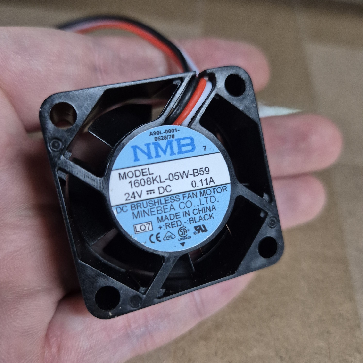FANUC NMB 쿨러 1608KL 05W B59 쿨링 냉각 팬 24V 0.11A