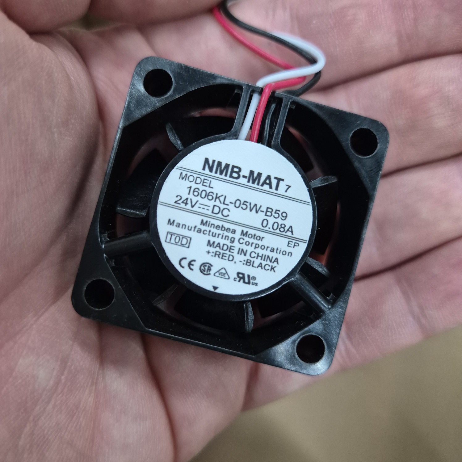 오리지널 쿨러 NMB 1606KL 05W B59 DC24V 0.08A 냉각 팬