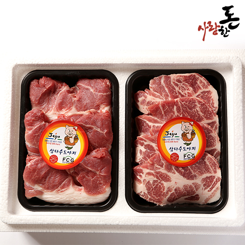 명절선물 국내산 돼지고기 제주 돼지 1등급 백돈 구이 1Kg 앞다리살 전지 목살