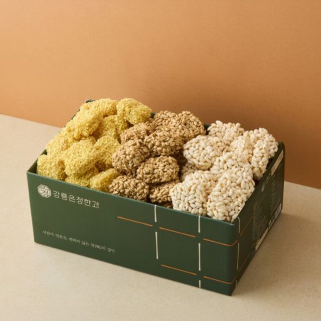 한입 한과 찹쌀 과즐 600g (200g x 3종세트) 과줄 추석 설 명절