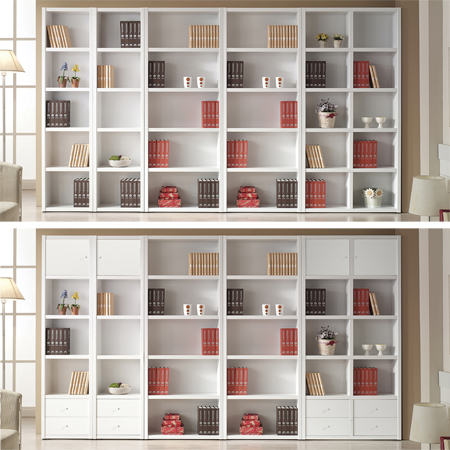2000시스템 5단-1000 (상문/하서랍형) 책꽂이 수납장 진열장 TV책장 - 상세 이미지 5
