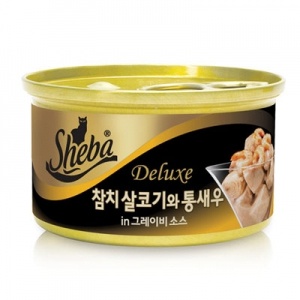 Sheba 쉬바캔 참치살코기와 새우+그레이비소스 85g - 메인 이미지