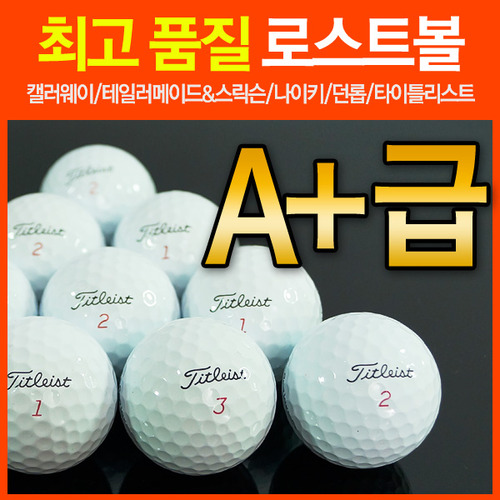 유명브랜드 정품 A+급 로스트볼 흰볼 골프공 캘러웨이 타이틀리스트 나이키 테일러메이드 던롭
