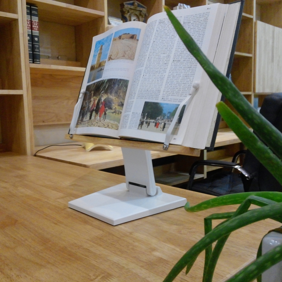 아이레벨 R40 원목 높이 각도 조절 독서대 공시생 수험생 책받침대 북스탠드 자세 교정 이미지 3