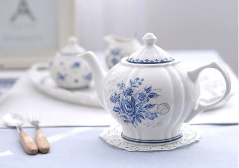 Casa Blue 540ml Teapot 3443F Tea Time Set European