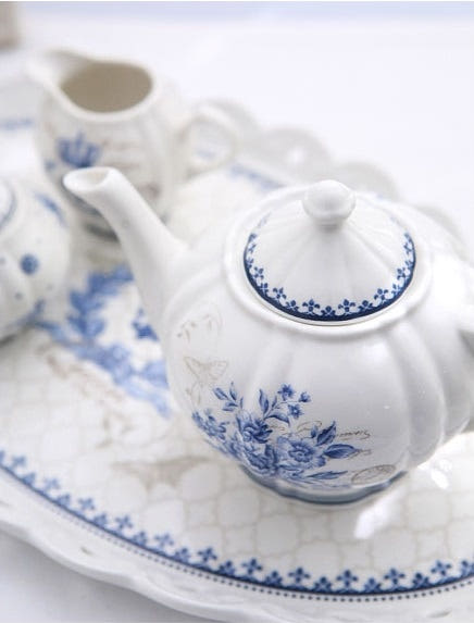 Casa Blue 540ml Teapot 3443F Tea Time Set European