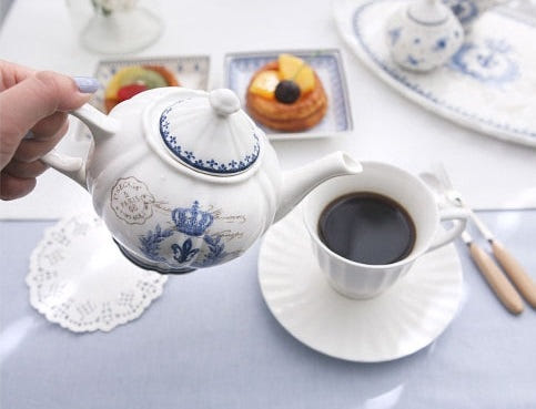 Casa Blue 540ml Teapot 3443F Tea Time Set European