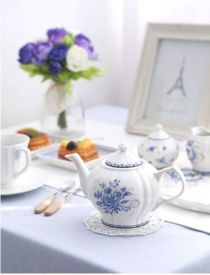 Casa Blue 540ml Teapot 3443F Tea Time Set European