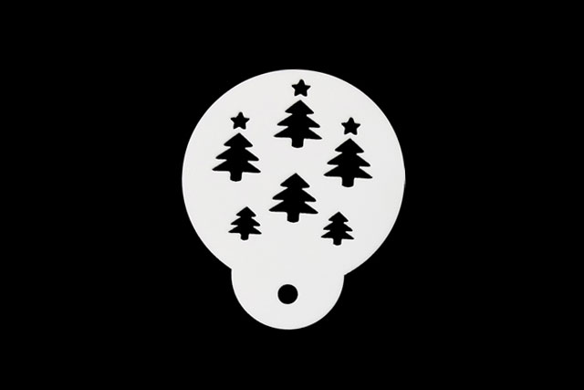 베이킹 스텐실 크리스마스 데코레이션용 도안 X-MAS 4종셋트 - 상세 이미지 2