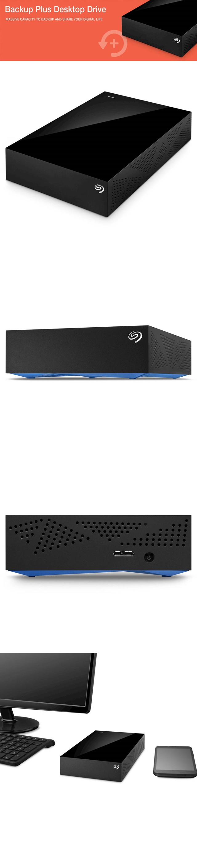 씨게이트 5테라 백업플러스 데스크탑 외장하드 / Seagate 5TB Backup Plus Desktop External ...