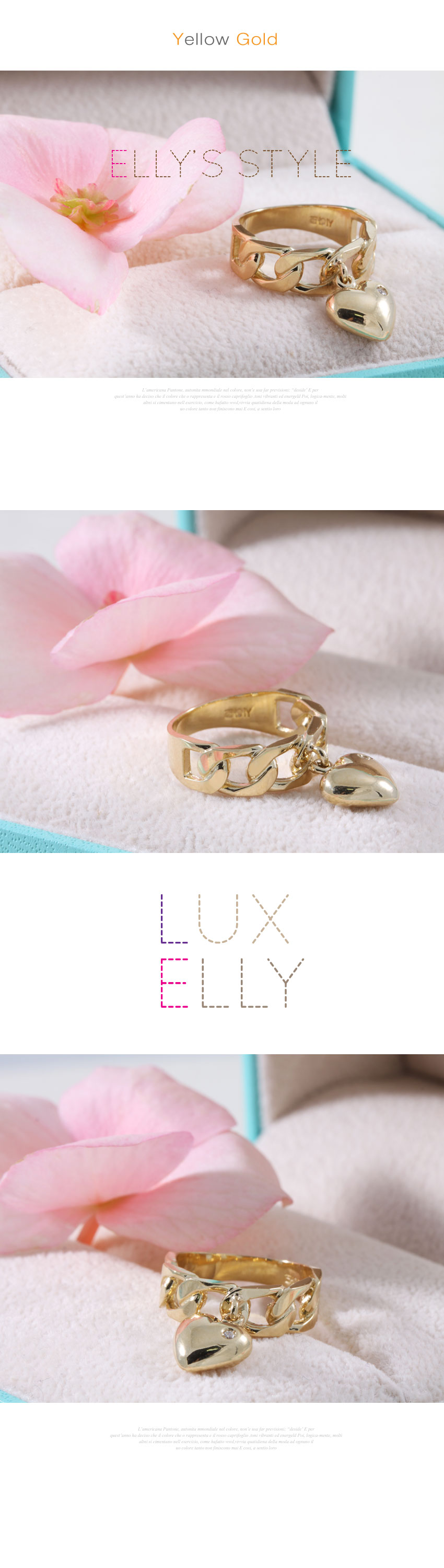 <b><p>GOLD Plump heart Octadral Ring of Aries</p></b><b><p>ゴールド ふっくらハート 面体である エキリング</p></b><br /><br /><p align='center'>