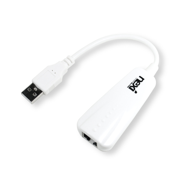 넥시 NX-UE20 USB2.0 유선 랜카드 화이트 블랙 - 상세 이미지 5