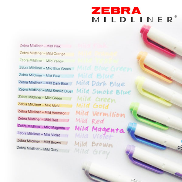ZEBRA 제브라 마일드라이너 소프트 형광펜 - 상세 이미지 3