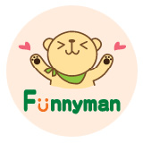 퍼니맨 스탬프 스토어 로고