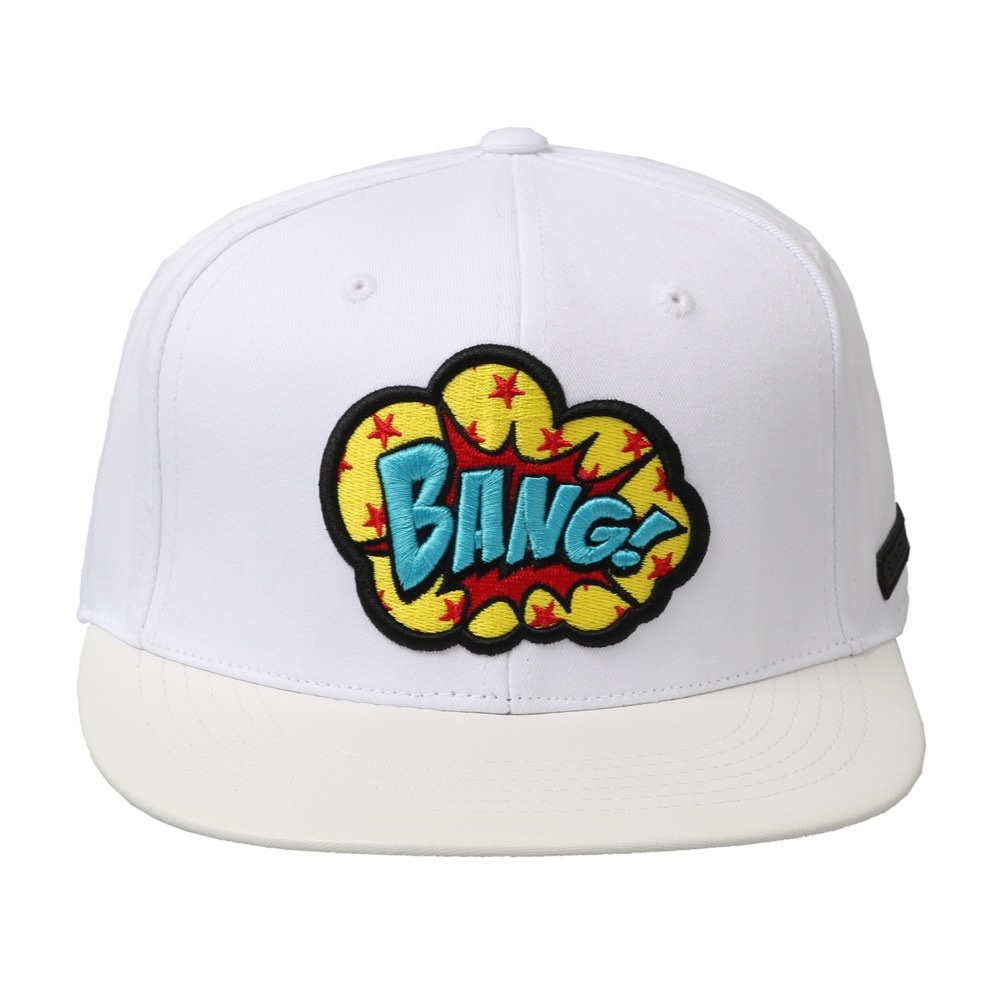 SUPER BANG VELCROBACK WHITE (전면에 표현된 고급자수기법이 적용된 BANG 아트웍은 다양한 의미의 함축) - 상세 이미지 3
