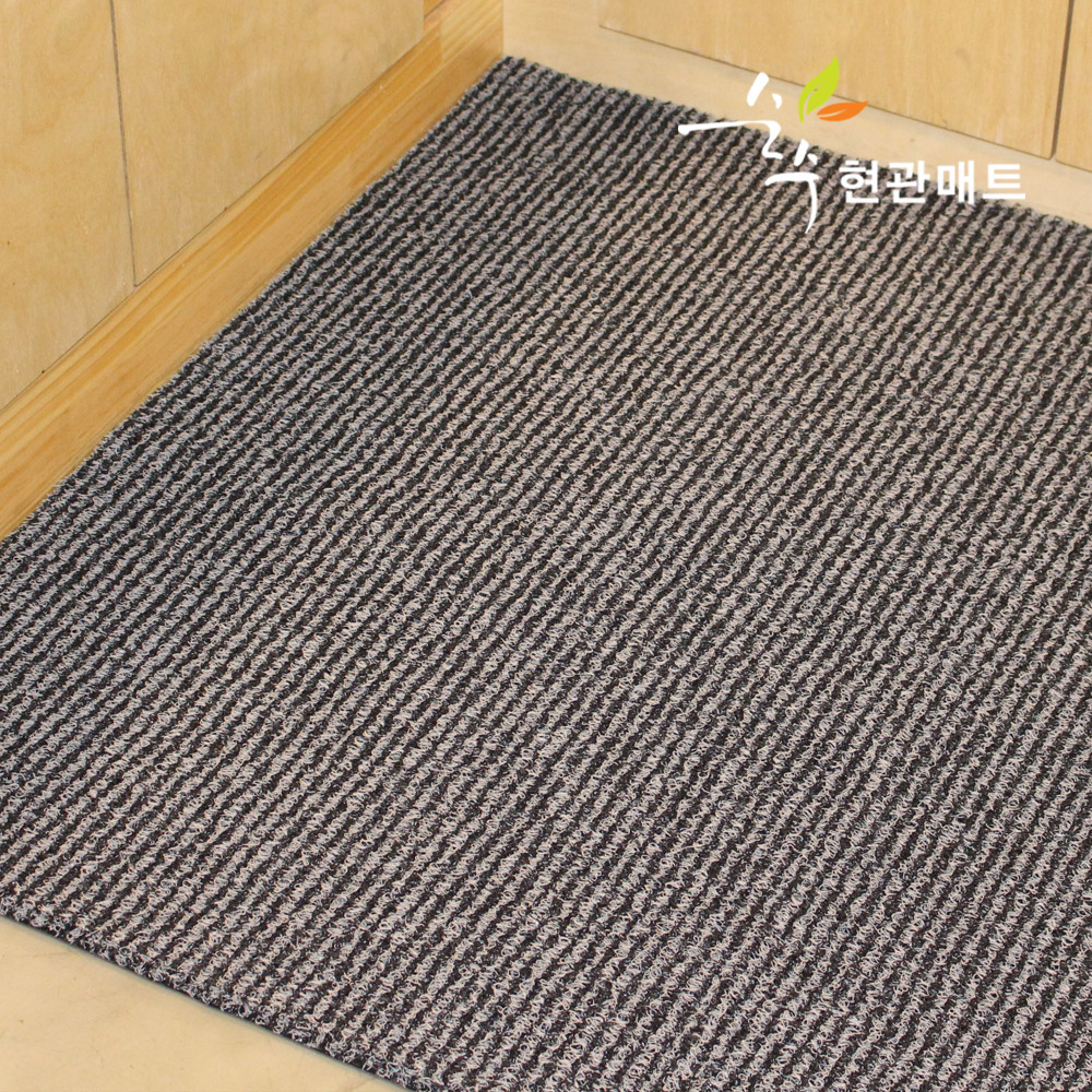 더존 순수 DIY 바닥매트 두께선택 코일 현관매트 그레이블랙