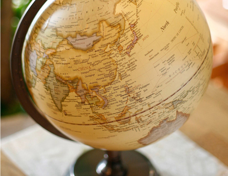 엔틱 스탠드 LED 지구본 조명 12 (구지름30CM) - 상세 이미지 4