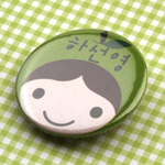 [주문제작]캐릭터버튼 과일 F01 33mm 한글1 - 상세 이미지 2
