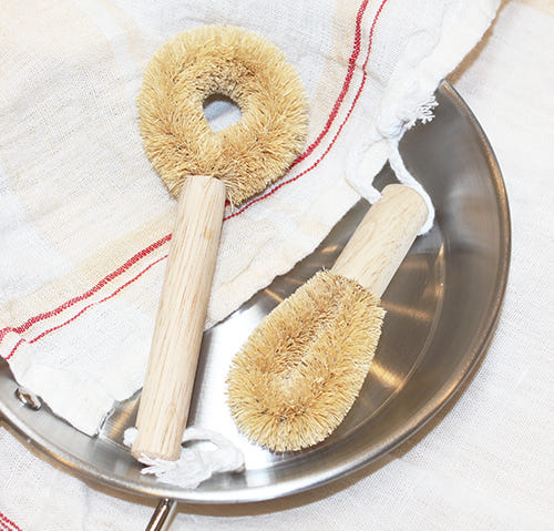 Scrubber Dish Washing Palm Tree Kitchen Brush Palm