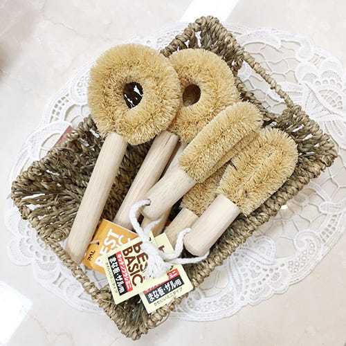 Scrubber Dish Washing Palm Tree Kitchen Brush Palm