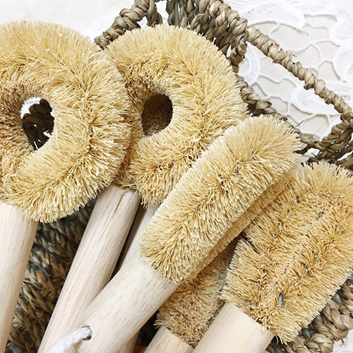 Scrubber Dish Washing Palm Tree Kitchen Brush Palm