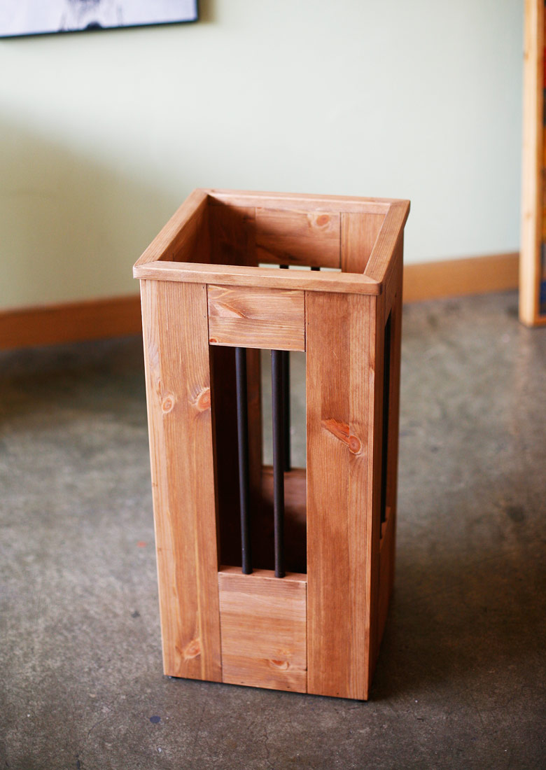 루미아 마르셀 빈티지 원목 대용량 우산꽂이