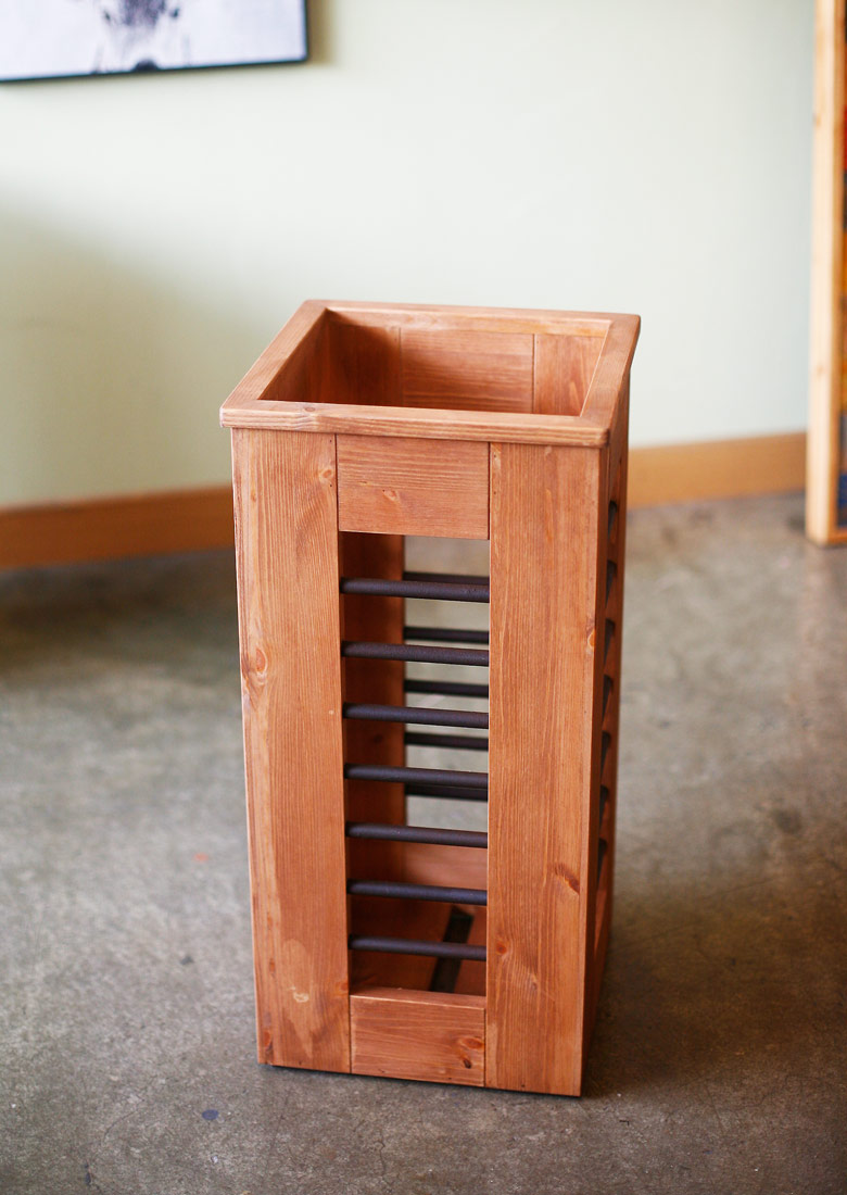 루미아 마르셀 빈티지 원목 대용량 우산꽂이