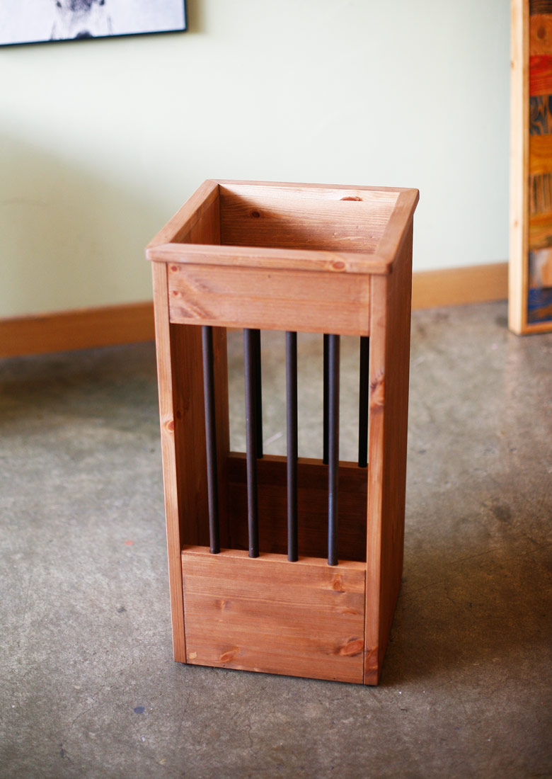 루미아 마르셀 빈티지 원목 대용량 우산꽂이