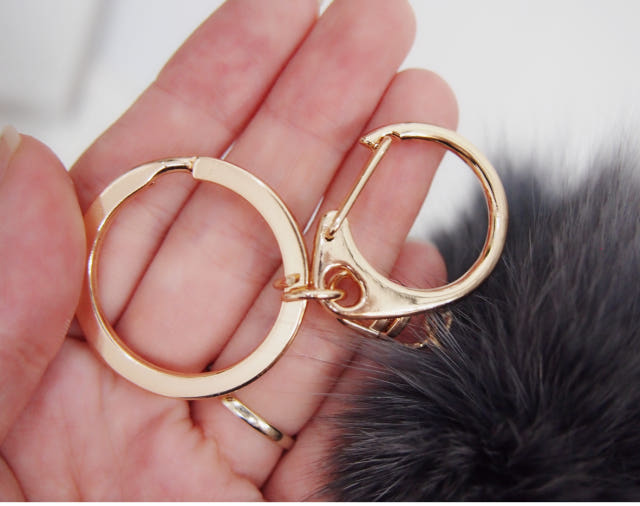 8color Real Fox Foam Foam Keyring Tassel Accessory