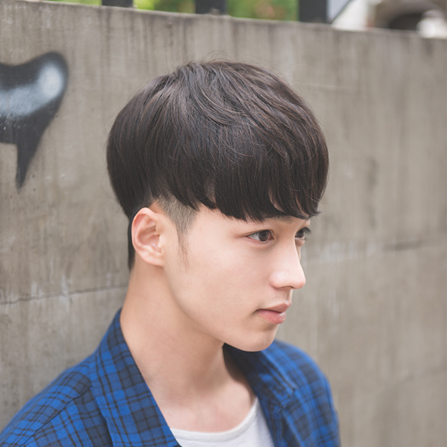 인모가발 투블럭 내츄럴뱅 댄디컷 인모믹스 (주문생산) - 상품 이미지
