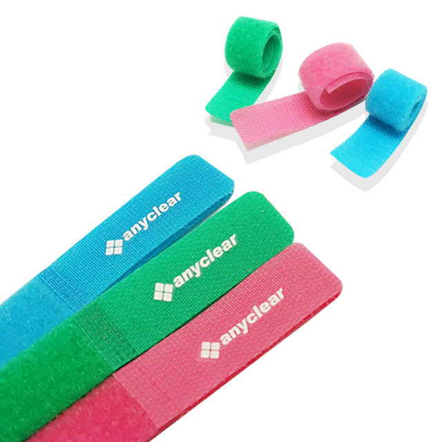 애니클리어 벨크로 케이블타이 찍찍이 선정리 3컬러(6P)