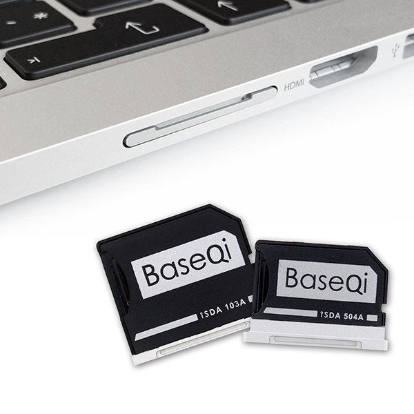 애니클리어 BaseQi 맥북 전용 M1 M2 M3 M4 SD카드 확장 메모리 리더기 어댑터