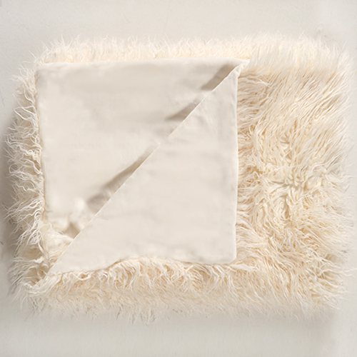 MONGOLIAN 털담요 91x104 아이보리 3446.2292, 91x104cm - 메인 이미지