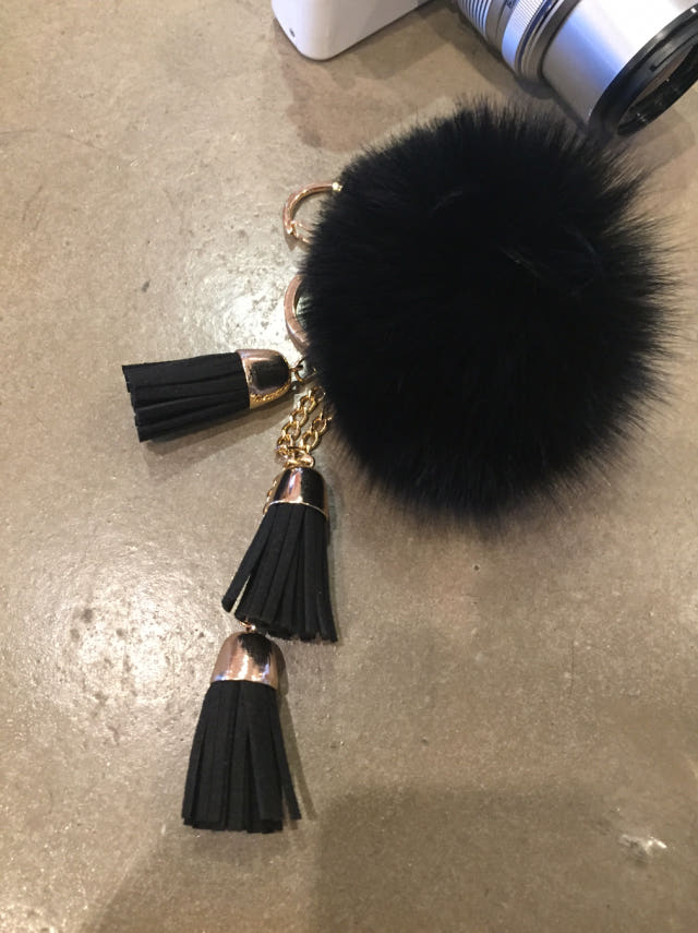 8color Real Fox Foam Foam Keyring Tassel Accessory