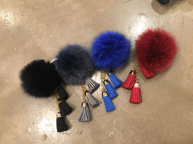 8color Real Fox Foam Foam Keyring Tassel Accessory