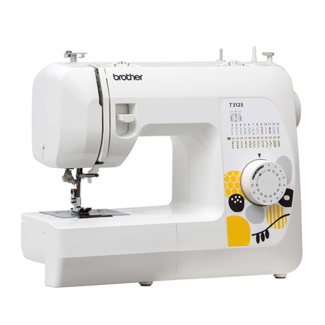 부라더 가정용 자동 실끼우기 미싱 T3125 용구함+수강증+서적 재봉기 재봉틀 수선 저소음 정식 AS가능 제품 이미지