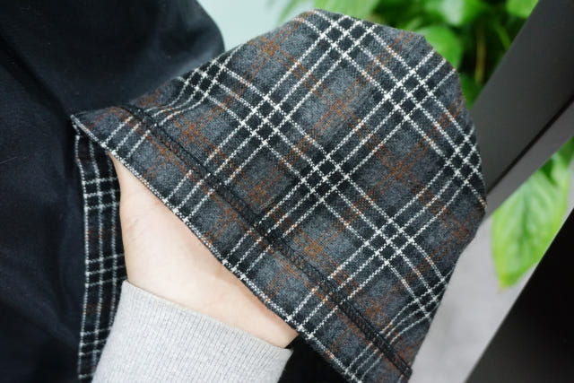 Check Pleated Winter Long Skirt Brushed Lining 2 C