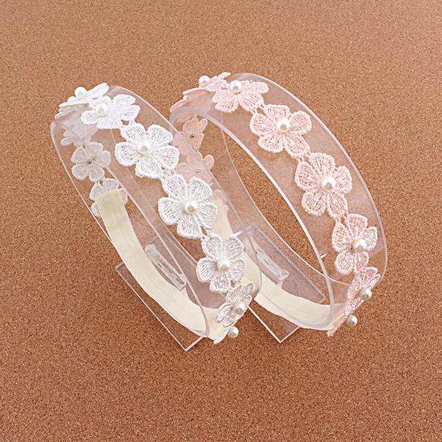 이리나진주플라워 아기헤어밴드 신생아헤어밴드