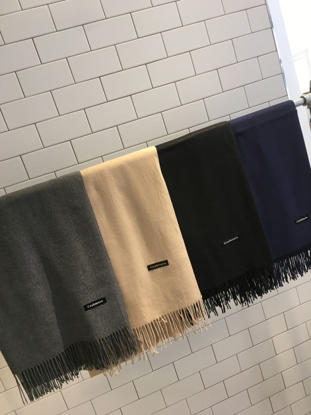 Cashmere wool basic muffler Couple Surgery Basic G