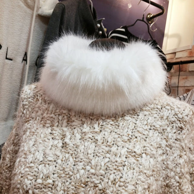 Magnets fake fox fur shawl wedding fashion cute lu