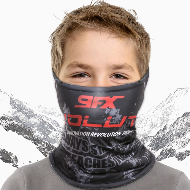 9FX 아동 방한 스키 넥워머 겨울 이중 기모 마스크 키즈 어린이