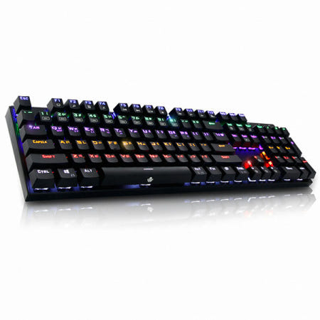 ABKO K640 이중사출키캡 레인보우LED 게이밍 청축 回