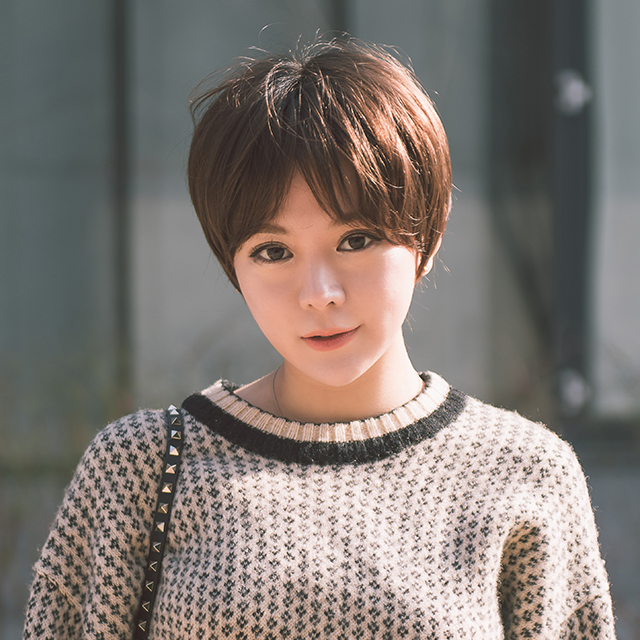 여자가발 숏레이어컷 (전체가발,통가발) - 상품 이미지