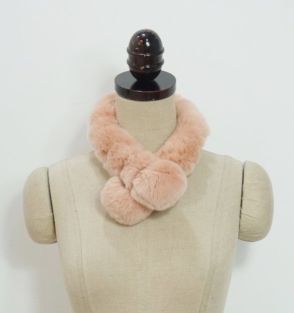 Rex Rabbit Fur Scarf Petit Magnet Warmer Shawl Cho