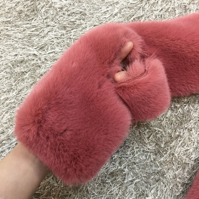 Eco mink muffler 9color Natural date look Luxuriou